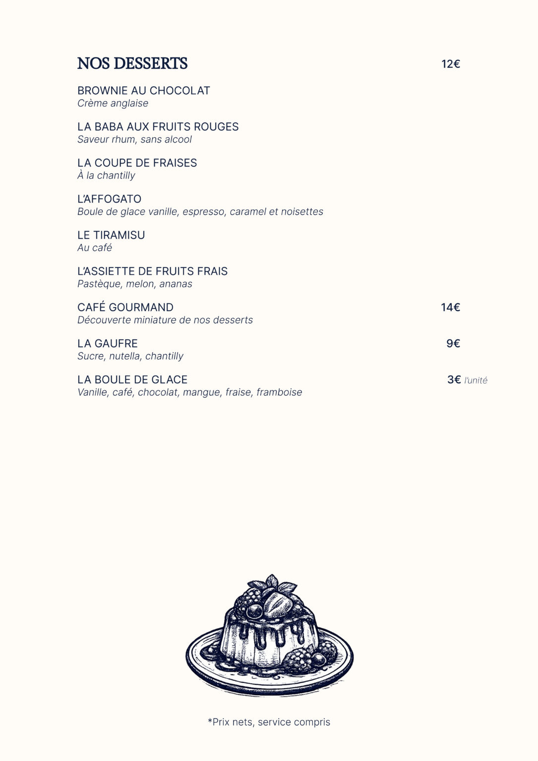 DESSERTS